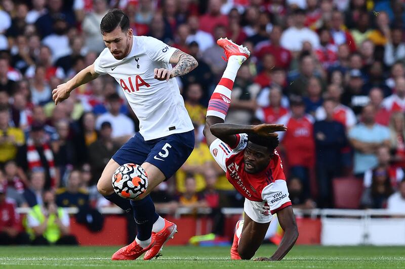 Pierre-Emile Hojbjerg - 5: Dragged out of position ahead of opening goal, felt he had been fouled by Xhaka in challenge that started move for Arsenal’s second. Couldn't get usual grip in middle of park. AFP