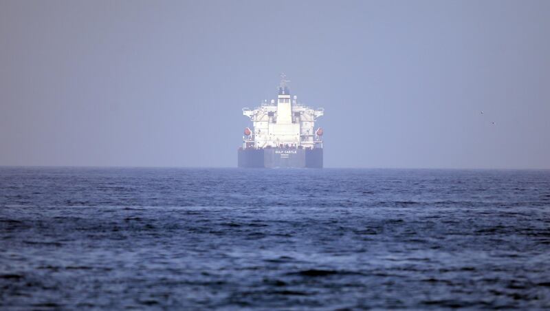 epa07650148 A general view for ship sailing at Fujairah port at Fujairah coast, United Arab Emirates, 15 June 2019. According to media reports, two oil tankers, Japan's Kokuka Courageous and Norway's Front Altair, were damaged in the Gulf of Oman after allegedly being attacked in the early morning of 13 June between the UAE and Iran. Fujairah port authorities ordered the tanker Japan's Kokuka Courageous to anchor outside the Port to unload the dangerous material the vessel is carrying.  EPA/ALI HAIDER