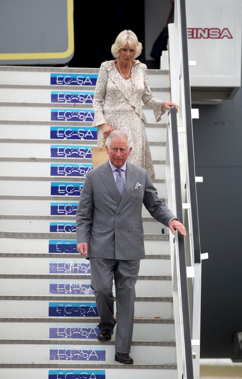 Prince Charles, Prince of Wales, and Camilla, Duchess of Cornwall, arrived in Cuba from Barbados. Getty