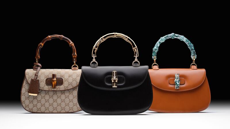 The three Bamboo bags have been reimagined by Gucci Vault. Photo: Christie's