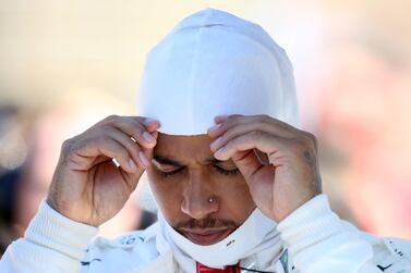 Lewis Hamilton secured his sixth F1 drivers' title with a second-place finish at the US Grand Prix. AFP