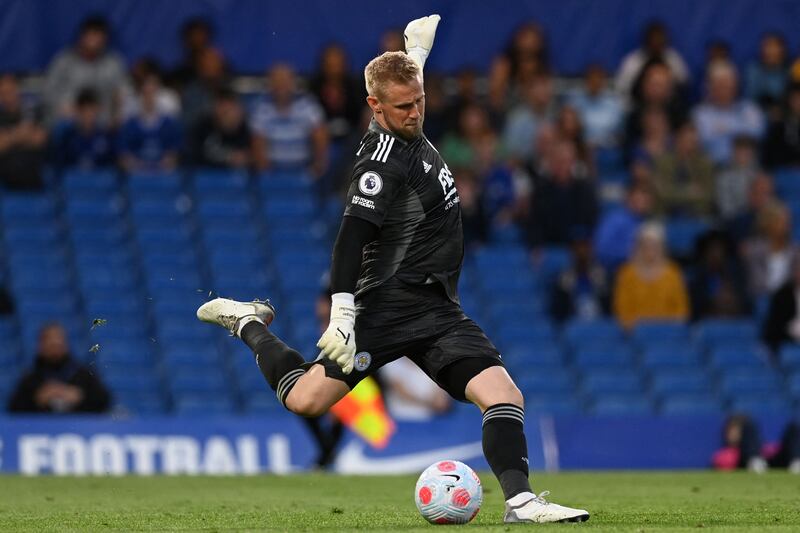 LEICESTER RATINGS: Kasper Schmeichel 8 - Incredible save from Chalobah in the 10th minute when the big Dane dived full stretch to his left. Made other stops that you would expect him to make, but couldn’t do anything about Alonso’s expertly executed close range volley. AFP
