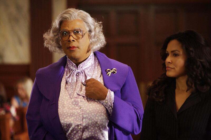 Tyler Perry and Ion Overman in Tyler Perry's Madea Goes to Jail. Courtesy Lionsgate Home Entertainment