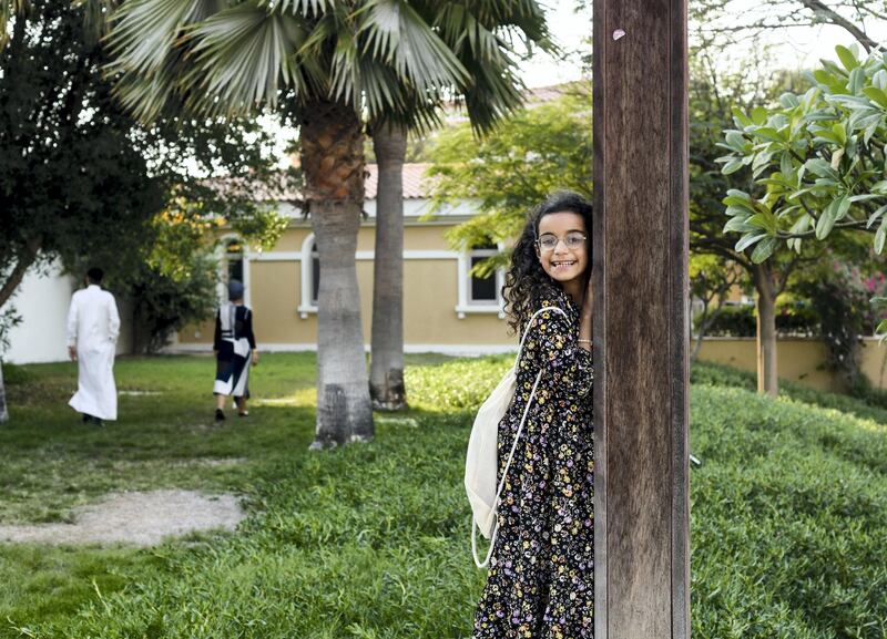 Abu Dhabi, United Arab Emirates - Sisters, Tahel Faye, 9 and Shilat Fayez, 8 constantly playing, Yemeni Jewish family in Abu Dhabi. Khushnum Bhandari for The National