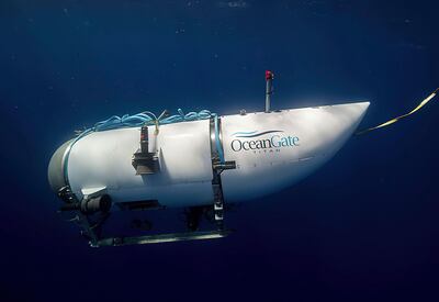 The Titan submersible used to visit the wreckage site of the Titanic. AP