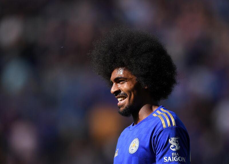 LEICESTER, ENGLAND - SEPTEMBER 21: Hamza Choudhury of Leicester City looks on after victory during the Premier League match between Leicester City and Tottenham Hotspur at The King Power Stadium on September 21, 2019 in Leicester, United Kingdom. (Photo by Laurence Griffiths/Getty Images)