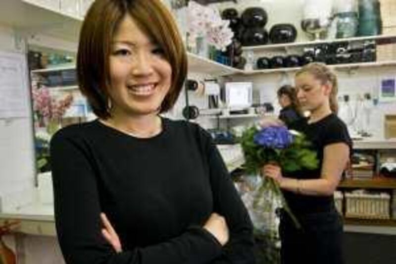 London, England -- June 4, 2009  -- Yoko Edgeller, originally from Japan, now lives in London and works as a florist at the Dorchester Hotel. (Judah Passow / For The National) *** Local Caption ***  JP-040609-136.jpg
