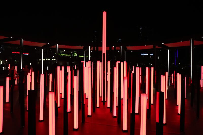 An installation at Al Majaz Waterfront 