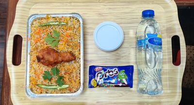 Food ATM's Dh3 meal. The company sells 50,000 such meals every day. Photo: Global Food Tech Challenge