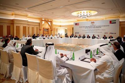 The UAE and Malaysia held a business roundtable in Abu Dhabi to explore bilateral trade opportunities. Photo: Ministry of Economy
