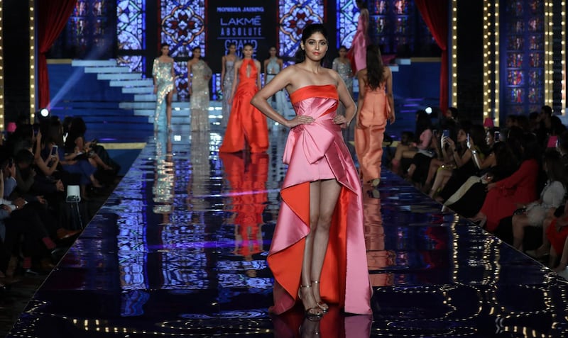 Monisha Jaising called her collection Shades of a Diva. EPA