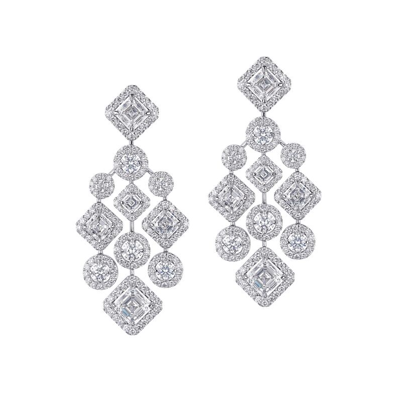 Diamond earrings made by Mouawad for the film 'Spencer'. Photo: Mouawad