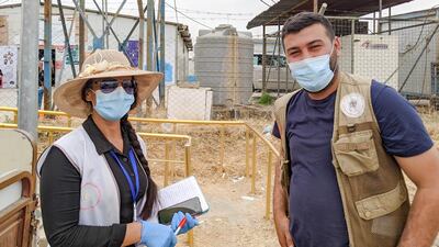 UN vaccination drive in a Syrian refugee in a camp in northern Iraq. Photo: UNHCR