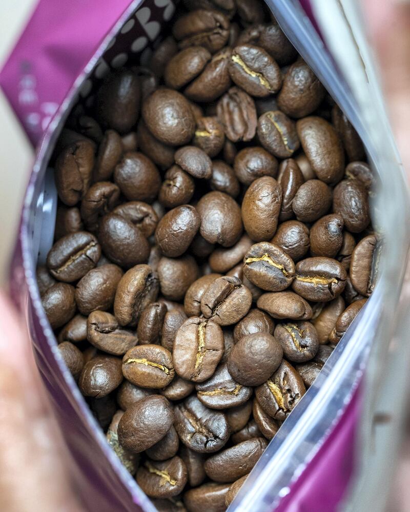 Food trends 2021: home-brewed coffee, with high-quality beans. Seen here, beans from Three Coffee in Dubai