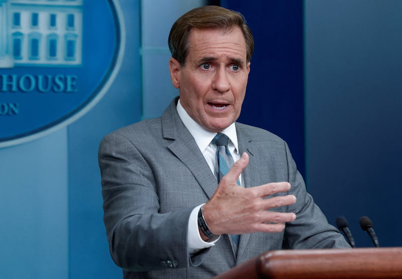 John Kirby of the US National Security Council said the Iran nuclear deal was not on the agenda. Reuters
