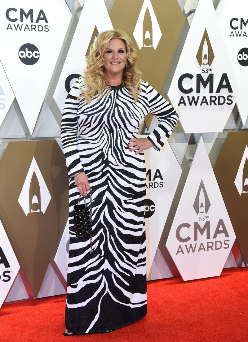 Trisha Yearwood arrives at the 53rd annual CMA Awards in Nashville on November 13, 2019. Reuters