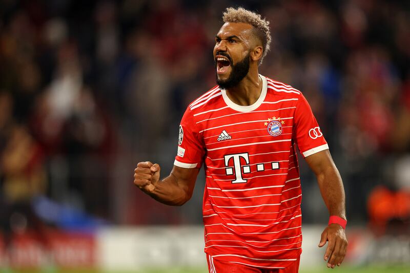 Eric Maxim Choupo-Moting celebrates at Allianz Arena. Getty