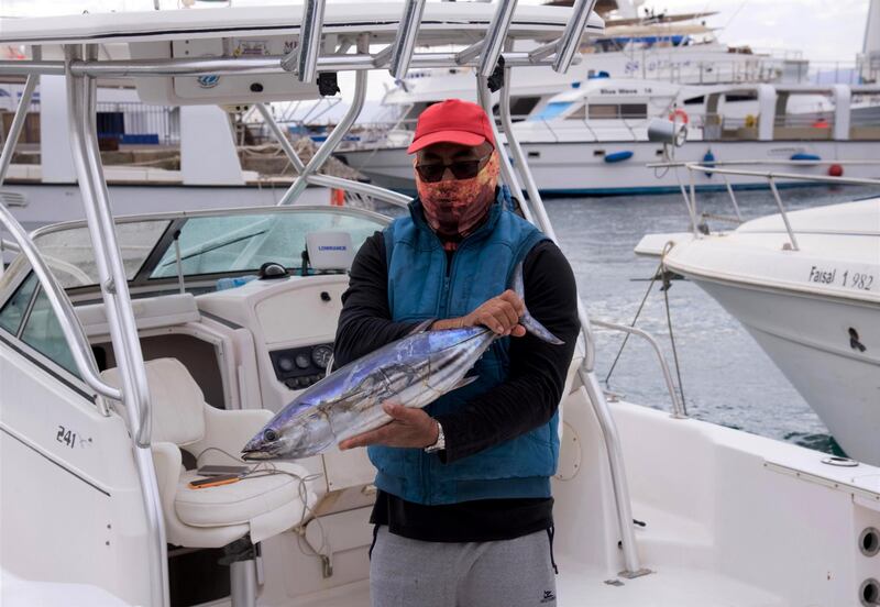 A fisherman at Aqaba. Photo: Nico Dingemans