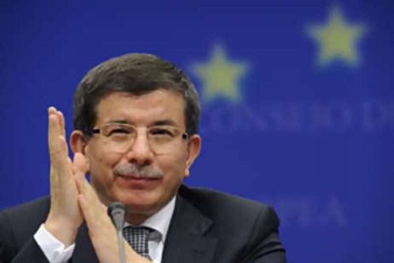 Turkey's foreign minister Ahmet Davutoglu.