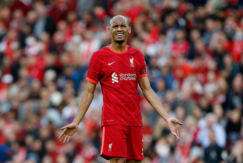 Fabinho - 7. The Brazilian was adventurous in the first half and a bit more cautious in the second period. A disciplined and clever performance. Reuters