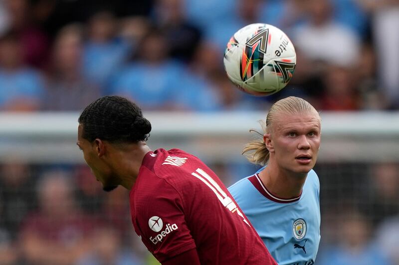 Virgil van Dijk - 7. The Dutchman was composed in the first half but was put under scrutiny in a physical battle with Haaland in the second period. AP
