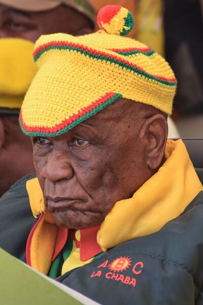 (FILES) In this file photo taken on March 08, 2020 Prime Minister Thomas Thabane looks on during a rally at the Ha Abia constituency in Maseru. Lesotho's embattled Prime Minister Thomas Thabane announced in an address on public television that he had deployed the military onto the streets to "restore order" saying some law enforcement institutions, which he did not name, were undermining democracy on April 18, 2020. / AFP / MOLISE MOLISE
