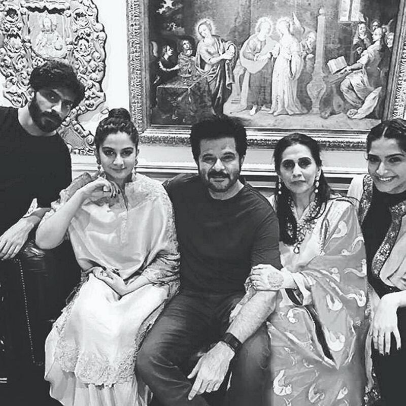 The Kapoor family in their Juhu, Mumbai, home. Instagram / rheakapoor