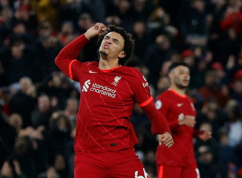 Trent Alexander-Arnold – 8. The 23-year-old set up the first and fourth goals and stretched Ramsdale with a shot. An excellent display at both ends of the pitch. Reuters