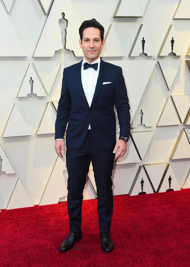 Paul Rudd in Canali at the 91st Academy Awards. AP