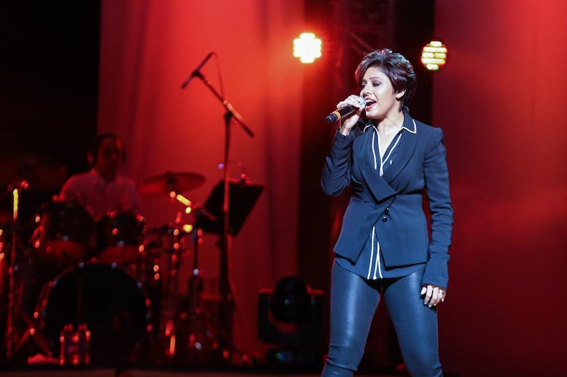Sunidhi Chauhan performing at Emirates Palace, Courtesy: FLASH Entertainment