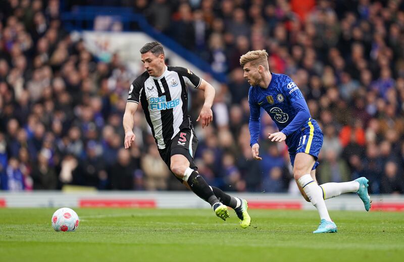 Fabian Schar - 8: Allowed Rudiger free header from corner in first five minutes that needed a block from teammate. Important interception in box to turn Rudiger cross out for corner. Headed decent chance straight at Mendy five minutes from time. PA