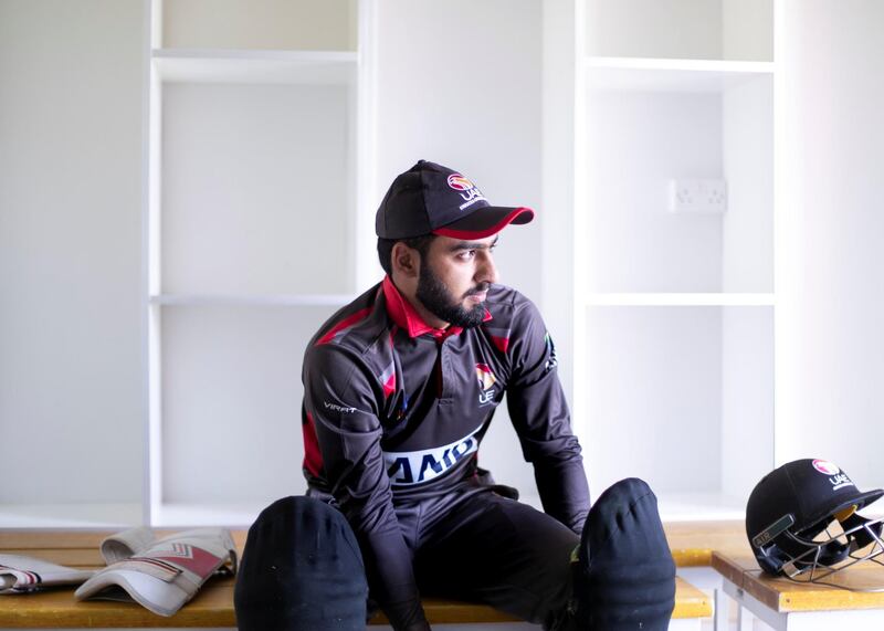 AL AIN, UNITED ARAB EMIRATES. 18 SEPTEMBER 2019. 

Osama Hassan at Al Ain Cricket Club. Osama is the UAE19 player who returned as the top scorer for the team, including half centuries against Bangladesh and Sri Lanka, in the U19 Asia Cup in Sri Lanka that concluded on Sunday.

(Photo: Reem Mohammed/The National)

Reporter:
Section: