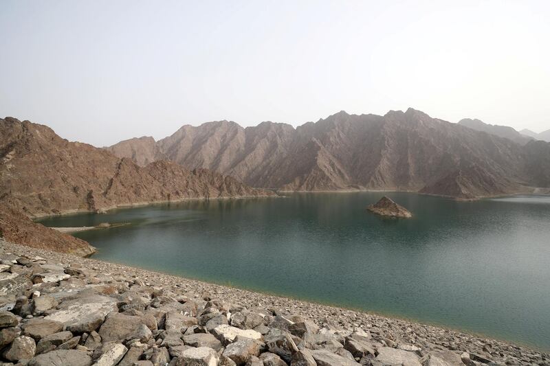 Hatta, United Arab Emirates - July 22, 2018: A neighbourhood story about Hatta. General views of Hatta kayak and dam. Sunday, July 22nd, 2018 in Hatta. Chris Whiteoak / The National