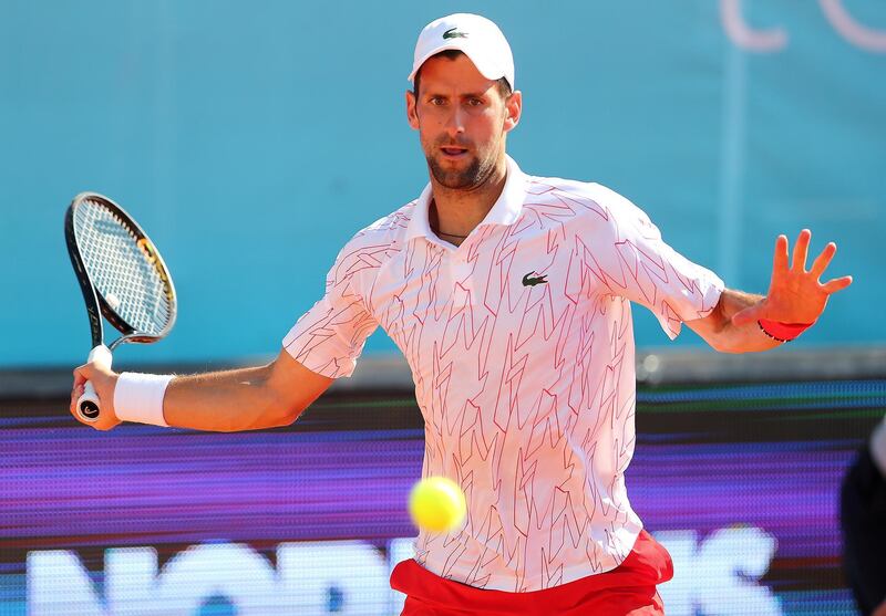 FILE PHOTO: Tennis - Adria Tour - Belgrade, Serbia - June 14, 2020   Serbia's Novak Djokovic in action during his match against Germany's Alexander Zverev   REUTERS/Marko Djurica/File Photo