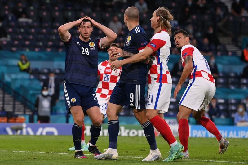 SUB: Scott McKenna – 6 The defender replaced the injured Hanley and he was booked for a strong challenge as soon as he came on. He later settled and put in a good shift at the back. His aerial presence was handy for Scotland to deny Croatia a number of counter attacks. AFP