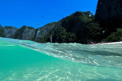 Maya Bay was closed for more than three years to allow its ecosystem to recover from the impact of over-tourism. Reuters