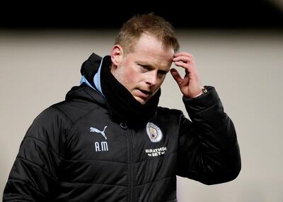 File photo dated 12-02-2020 of Manchester City Women interim manager Alan Mahon. PA Photo. Issue date: Monday May 25, 2020. The Women’s Super League and Championship seasons have been ended with immediate effect, the Football Association has announced. See PA story SOCCER Coronavirus.  Photo credit should read Martin Rickett/PA Wire.