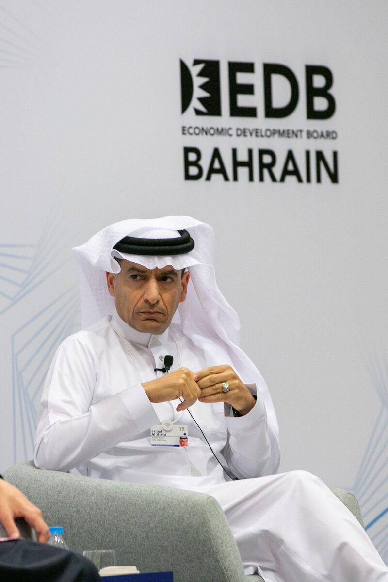 Jamal Al Kishi, Chief Executive Officer, Middle East and Africa; Chief Country Officer, United Arab Emirates, Deutsche Bank, United Arab Emirates during the Session "Staying Competitive in the Middle East" at the King Hussein Bin Talal Convention Centre during the World Economic Forum on the Middle East and North Africa, Jordan 2019. Copyright by World Economic Forum / Faruk Pinjo