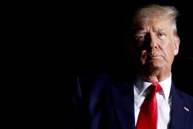 FILE PHOTO: Former U. S.  President Donald Trump rallies with his supporters at Wilmington International Airport in Wilmington, North Carolina, U. S.  September 23, 2022.  REUTERS / Jonathan Ernst / File Photo