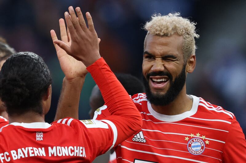 Eric Maxim Choupo-Moting after scoring the third. AFP