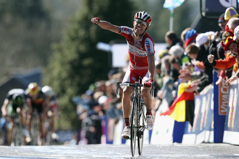 Joaquim Rodriguez Oliver, Spain. Ten grand tour stage wins for the Katusha rider as well as his 2012 win of the spring classic race La Fleche Wallone shows Joaquim to be a real tough man in the peleton. Could be in with a good chance on as the race heads out towards Hatta on stage 3. Bryn Lennon / Getty Images  
