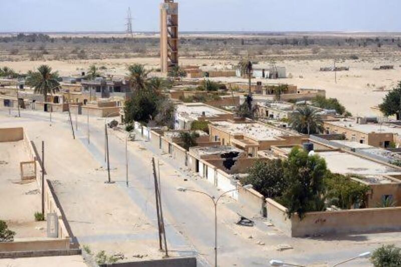 Tawergha used to be a city filled with black non-Arab Libyans. Rebel forces emptied the town after they seized Tripoli and residents have yet to return. Refugee camps where the residents had gone are also emptied amid reports that the former residents have been forced out of Libya. David Enders / MCT via Getty Images