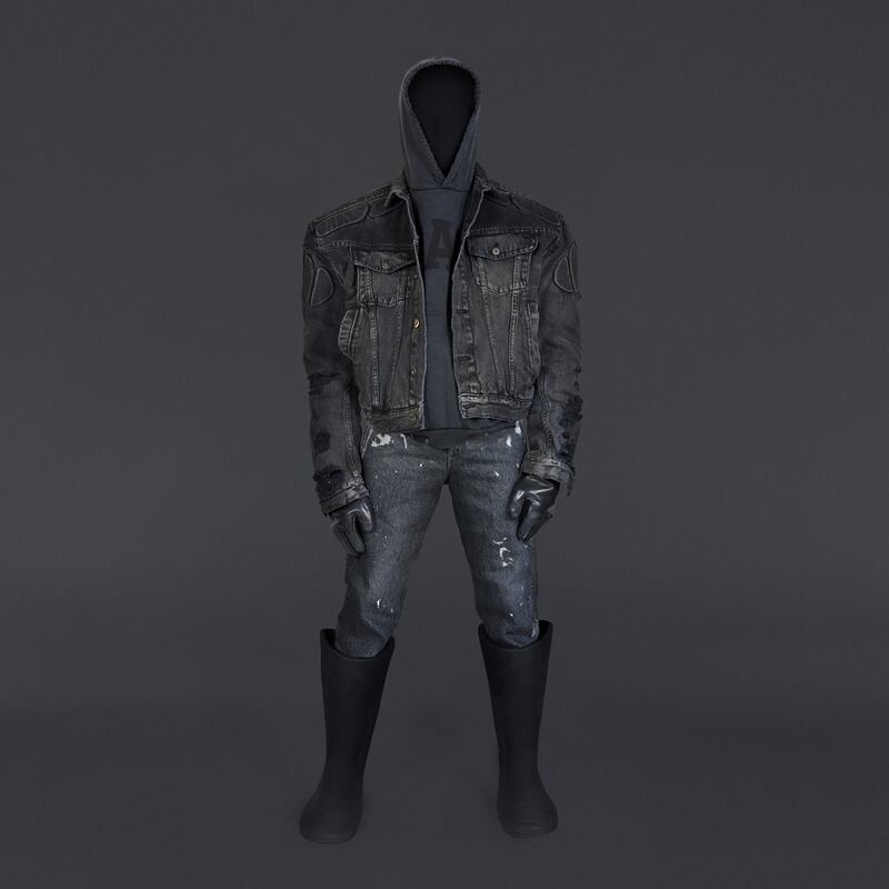 A dark-wash denim from the collection.