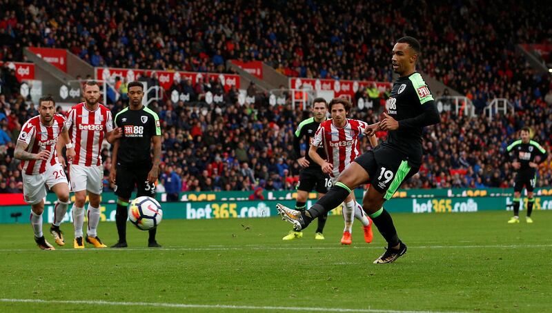 Right midfield: Junior Stanislas (Bournemouth) – Provided both the inspiration and the second goal as Bournemouth got their first away win by beating Stoke City. Craig Brough / Reuters