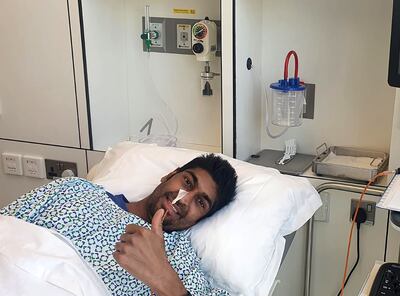 Justin Anthony, after a successful double lung transplant at Cleveland Clinic Abu Dhabi. Photo: CCAD