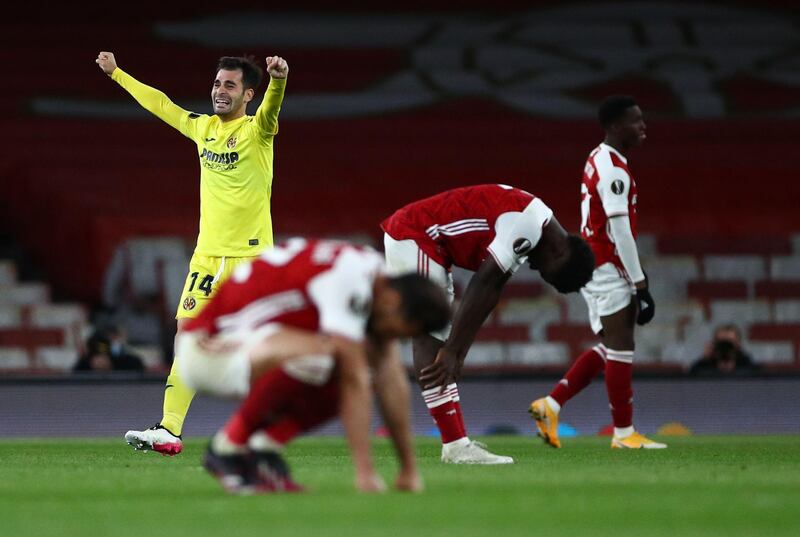 Manu Trigueros 6 - The 29-year-old is usually one of Villarreal’s stand-out players but he wasn’t as influential, with Arsenal applying pressure in the second half. Helped out the defence well against Arsenal’s overlapping runs. Reuters