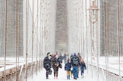'Brooklyn Bridge in a Blizzard' by Rudolf Sulgan, one of the 26 images shortlisted for The Royal Meteorological Society's Weather Photographer of the Year 2020. Rudolf Sulgan