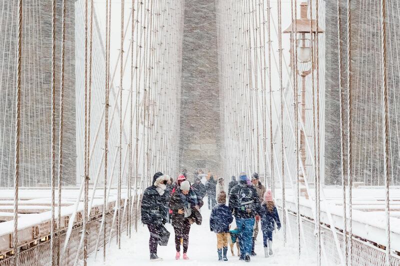 'Brooklyn Bridge in a Blizzard', Rudolf Sulgan: 'I made this image in 2018, during a strong blizzard as El Nino’s periodic warming of water often disrupts normal weather patterns. My main concern and inspiration is that my images hopefully do a small part in combating climate change.'