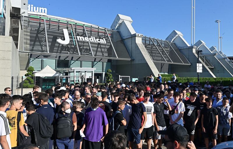 The French international arrived in Turin to complete his return to Italian Serie A side Juventus on a free transfer.   EPA