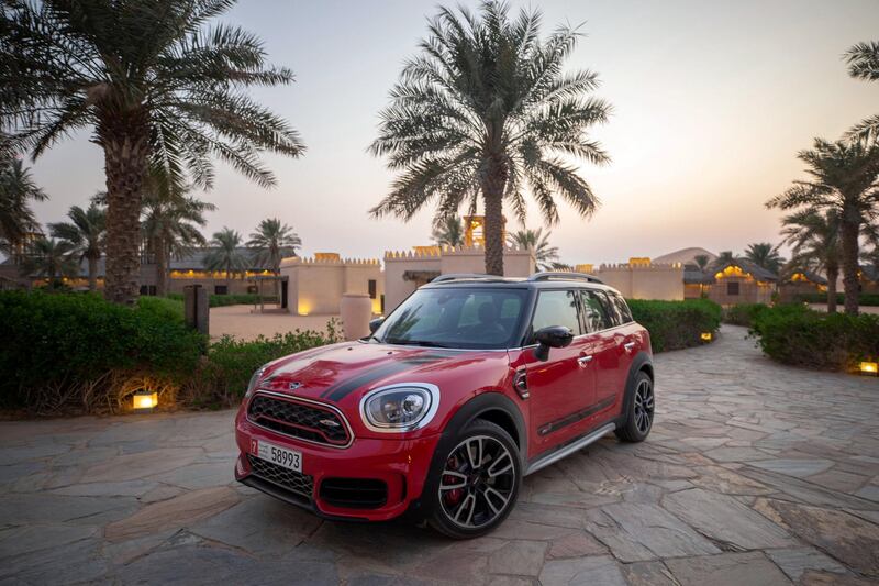 Parked amid the palms.